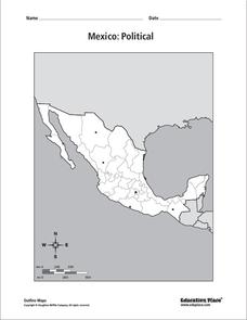 Mexico: Political Map Organizer