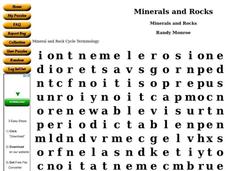 Minerals and Rocks Worksheet