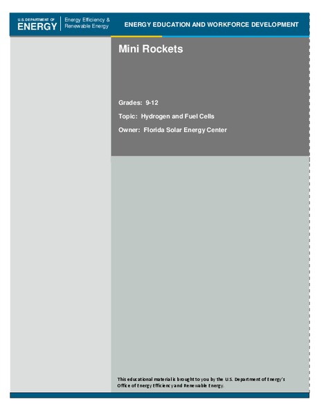Mini Rockets Lesson Plan