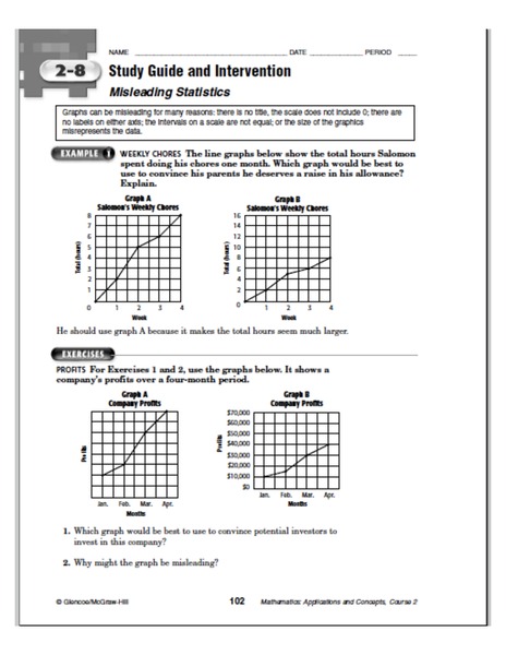 Misleading Statistics Worksheet