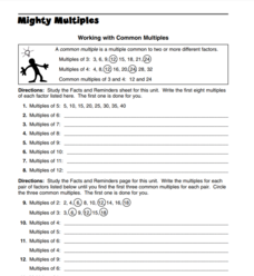 Mighty Multiples Worksheet