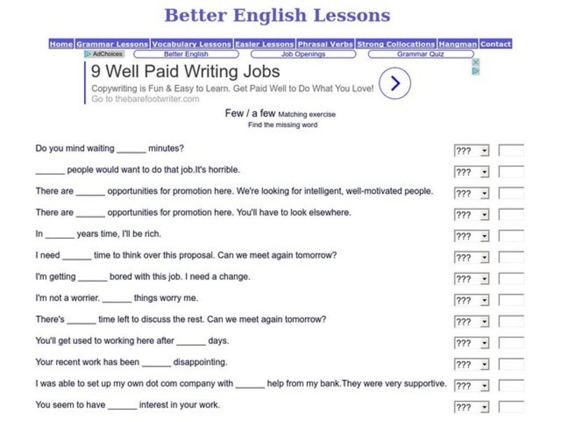 Missing Words Interactive