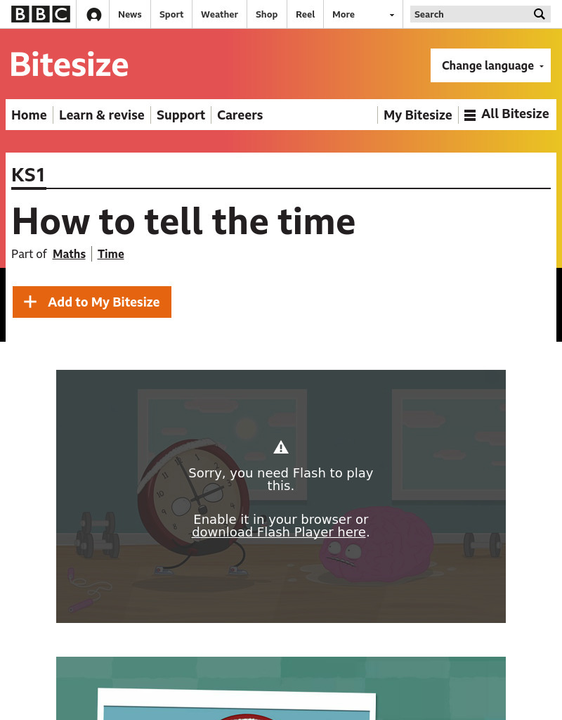 Telling Time Lesson Plan