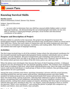 Knowing Survival Skills Lesson Plan