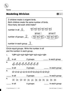 Modeling Division Worksheet