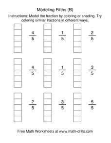 Modeling Fifths (B) Worksheet