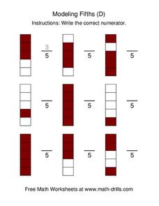 Modeling Fifths (D) Worksheet