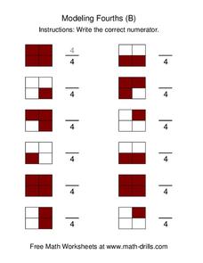 Modeling Fourths (B) Worksheet