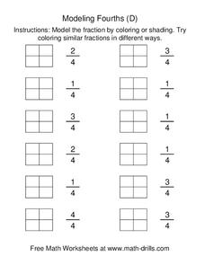 Modeling Fourths [D] Worksheet