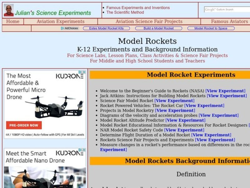 Model Rockets Lesson Plan
