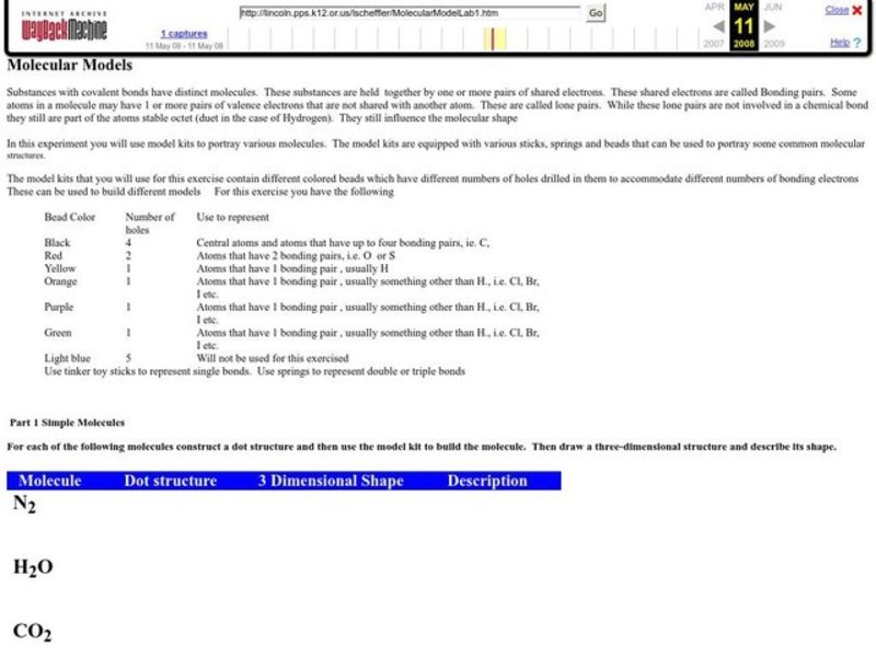 Molecular Models Organizer