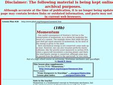 Momentum Lesson Plan