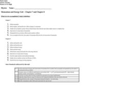 Momentum and Energy Lesson Plan