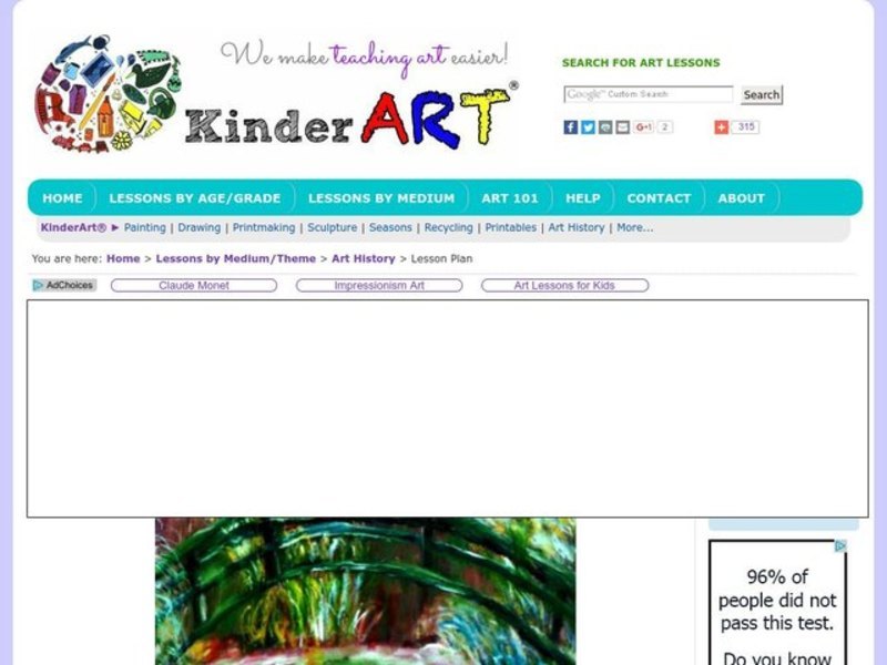 Monet and Impressionism Lesson Plan