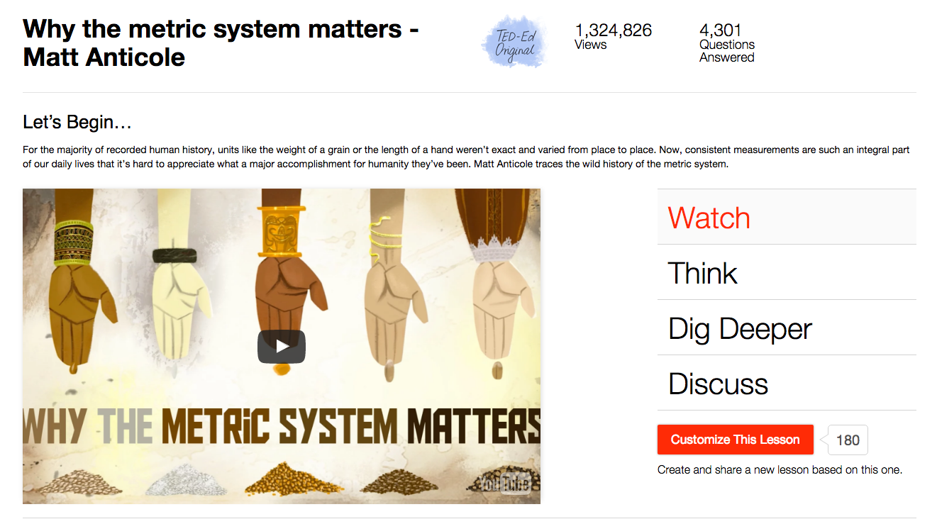 Why the Metric System Matters Instructional Video