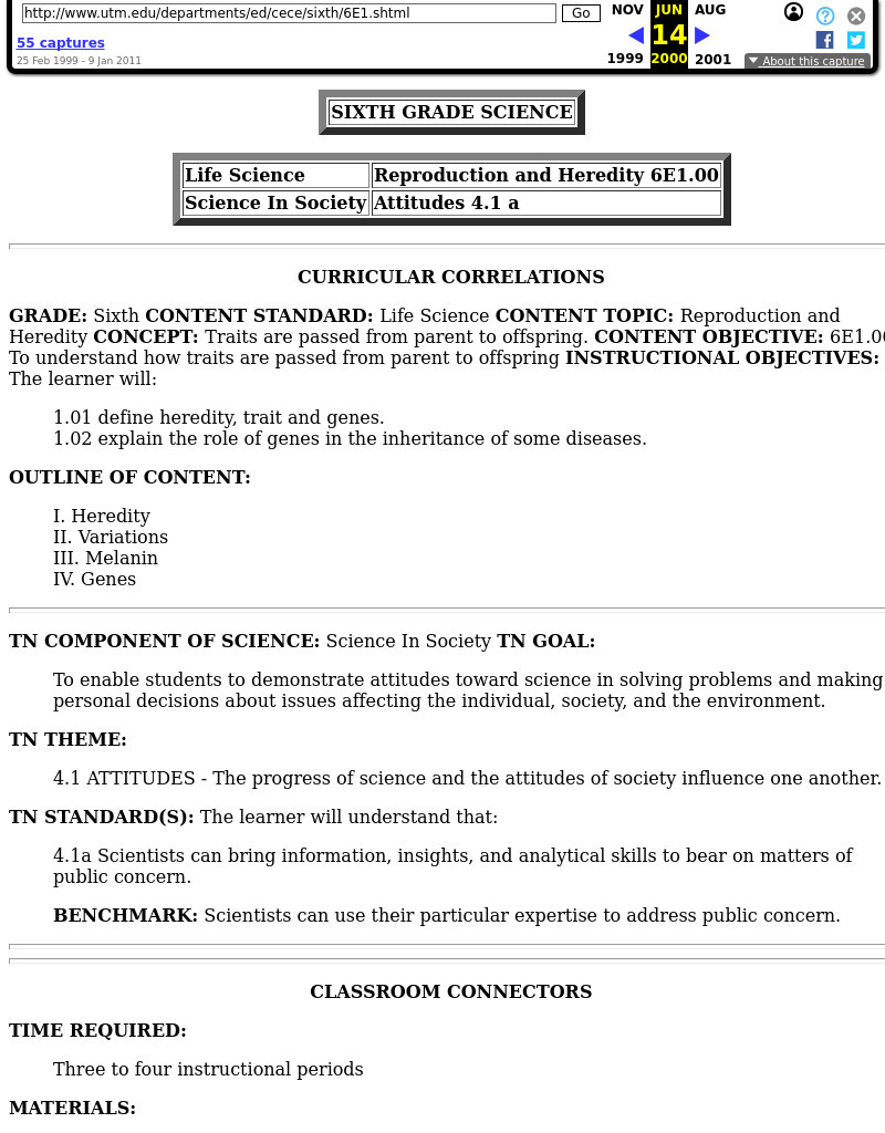 Families and Heredity Lesson Plan