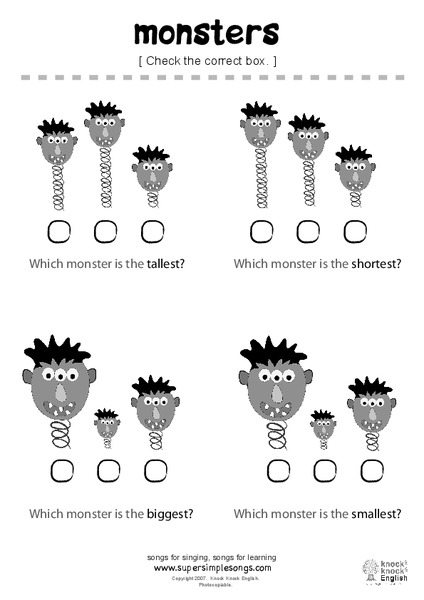 Monsters Lesson Plan