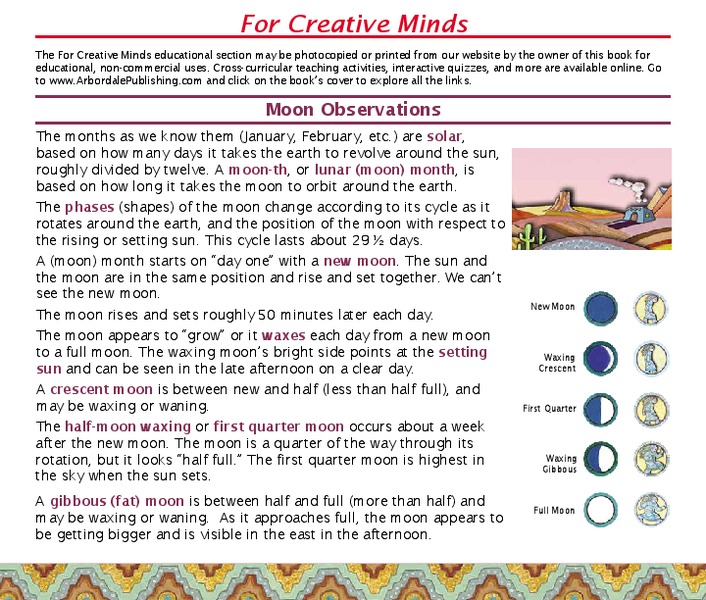Moon Observations Lesson Plan