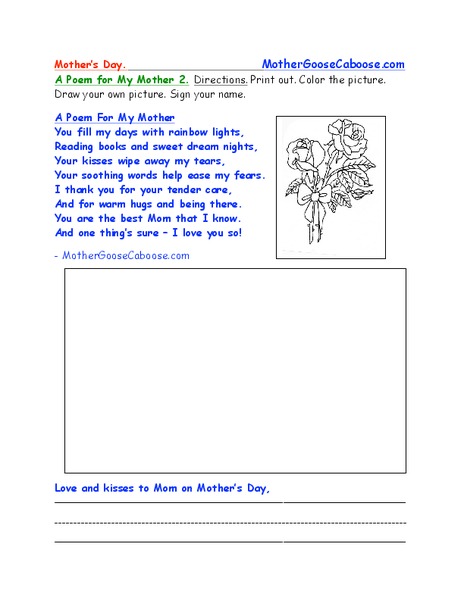 Mother's Day Worksheet