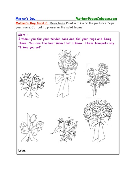 Mother's Day Worksheet