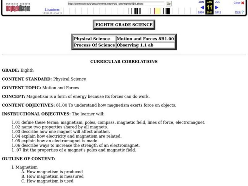Motion and Forces Lesson Plan