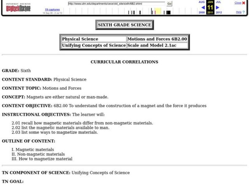 Motions and Forces Lesson Plan
