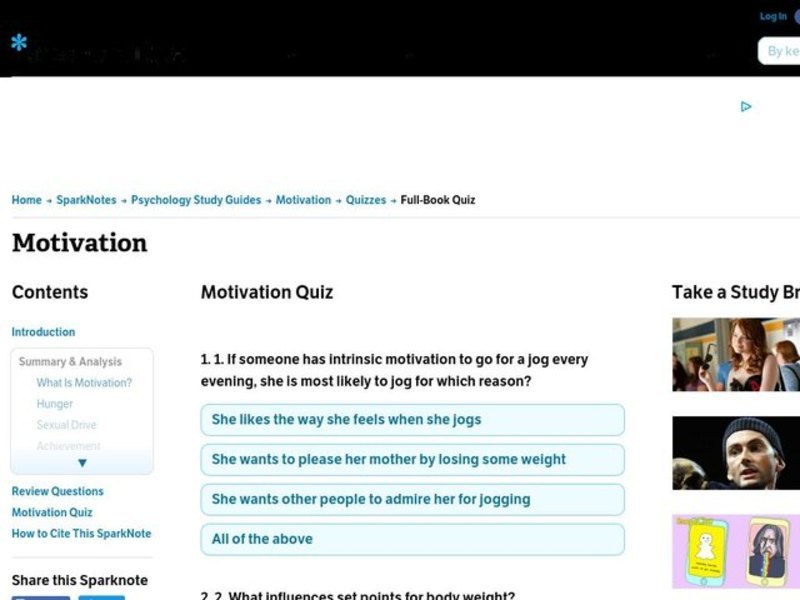 Motivation Worksheet