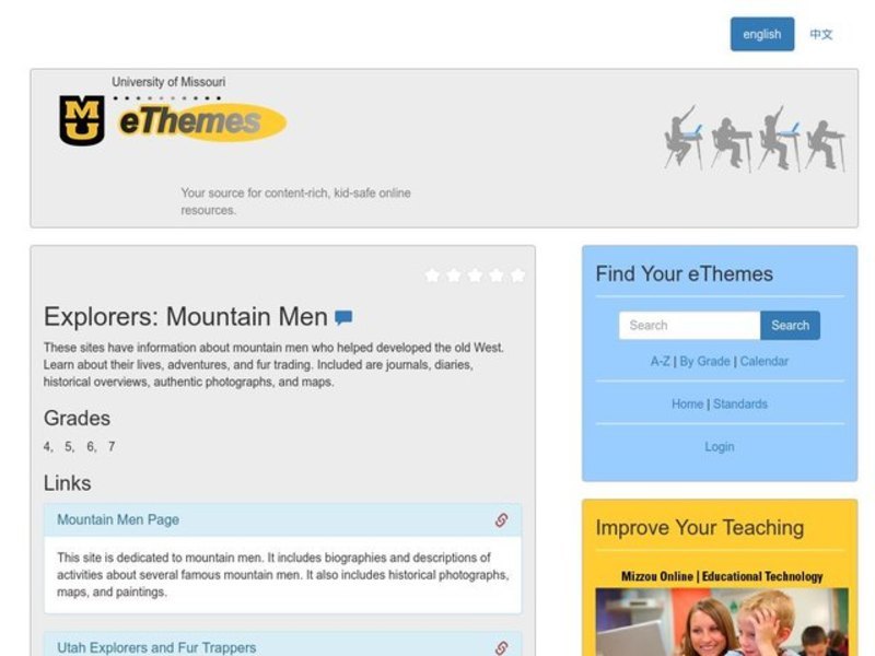 Mountain Men Lesson Plan