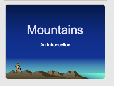 Mountains PPT