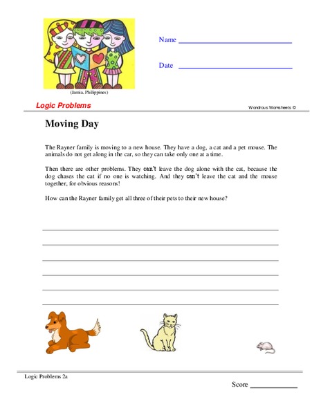 Moving Day Worksheet