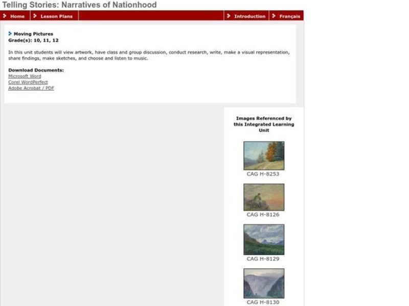 Moving Pictures Lesson Plan