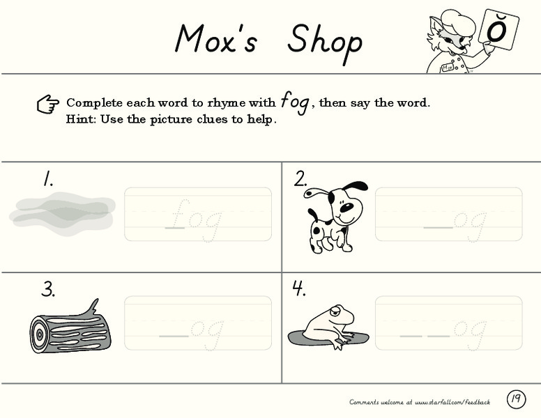 Mox's Shop Worksheet