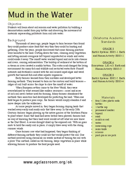 Mud in the Water Lesson Plan