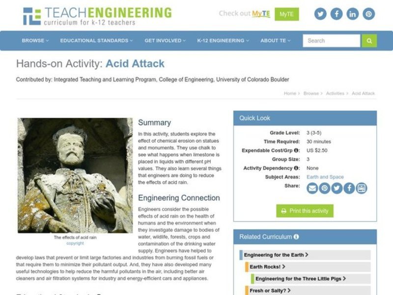 Acid Attack Lesson Plan