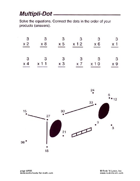 Multipli-Dot Worksheet