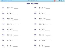Multiplication Worksheet