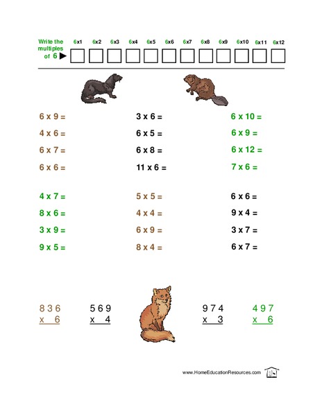 Multiplication By 6 Lesson Plan