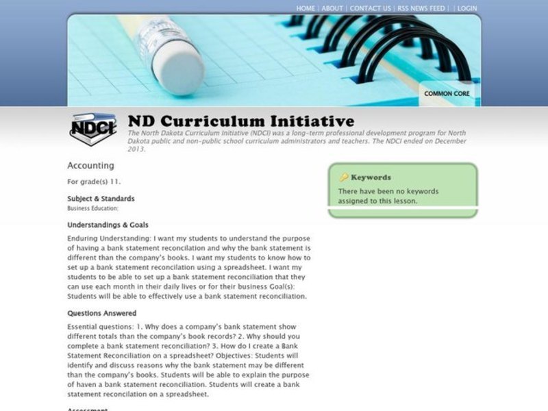 Accounting Lesson Plan