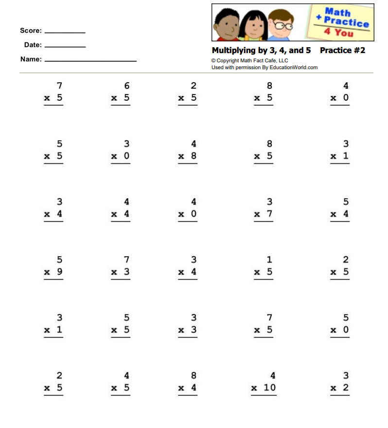Multiplication Lesson Plan