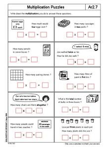 Multiplication Puzzles Lesson Plan