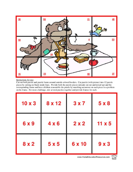 Multiplication Puzzle Lesson Plan