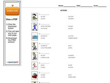 Actions Worksheet