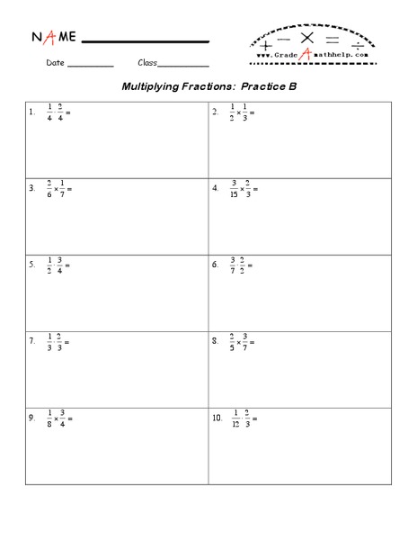 Multiplying Fractions Lesson Plan