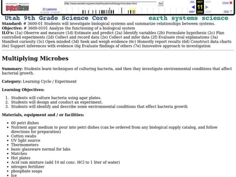 Multiplying Microbes Lesson Plan
