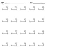 Multiplying Whole Numbers Worksheet