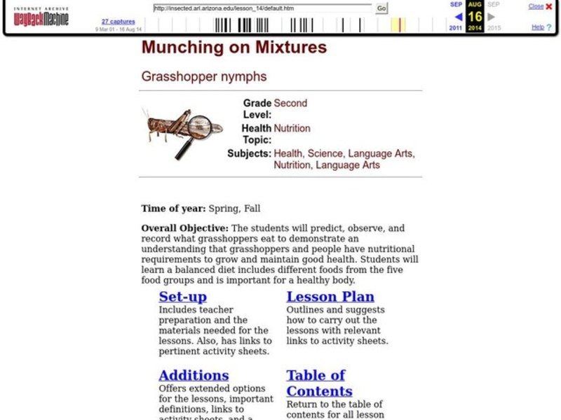Munching on Mixtures Lesson Plan