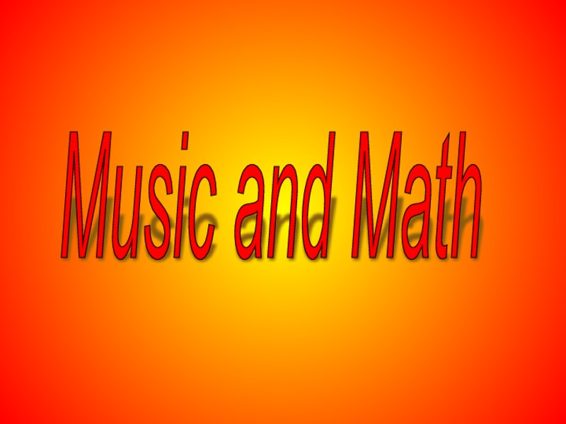 Music and Math PPT