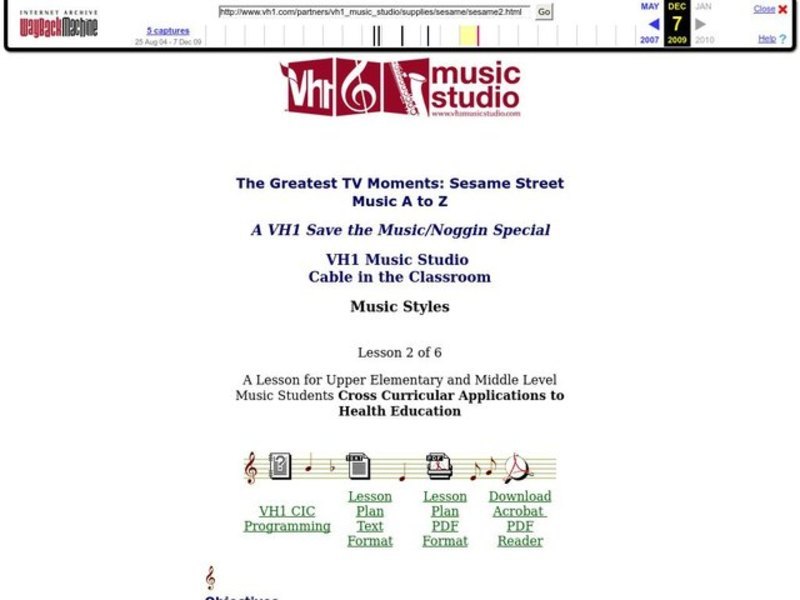 Music Styles Lesson Plan