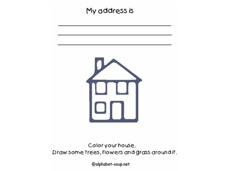 My Address Worksheet
