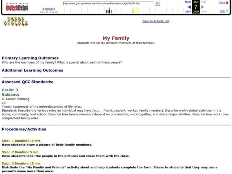 My Family Lesson Plan